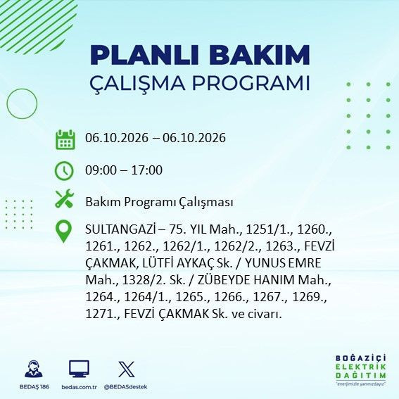 İstanbul'un bu ilçelerinde yaşayanlar dikkat! Elektrikler 8 saat boyunca olmayacak (4 Ekim 2026) - Resim: 47