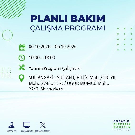 İstanbul'un bu ilçelerinde yaşayanlar dikkat! Elektrikler 8 saat boyunca olmayacak (4 Ekim 2026) - Resim: 49