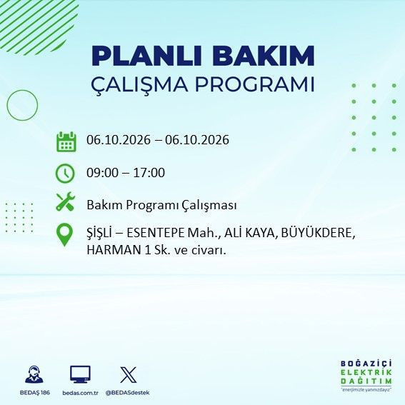 İstanbul'un bu ilçelerinde yaşayanlar dikkat! Elektrikler 8 saat boyunca olmayacak (4 Ekim 2026) - Resim: 52