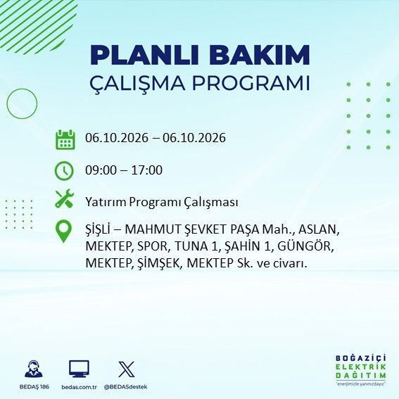 İstanbul'un bu ilçelerinde yaşayanlar dikkat! Elektrikler 8 saat boyunca olmayacak (4 Ekim 2026) - Resim: 50