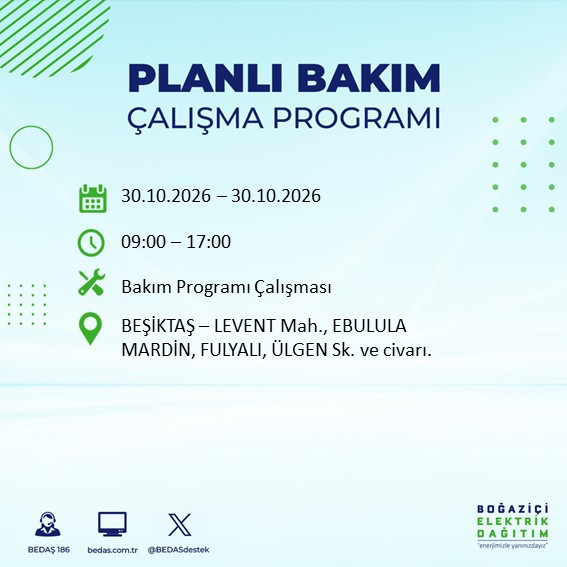 Yarın gece başlayıp 8 saat sürecek. İstanbul'un 12 ilçesinde elektrikler kesilecek - Resim : 5