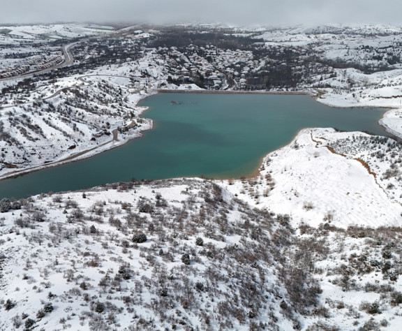 Kar manzarası mest etti