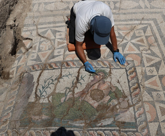 2 bin yıllık nehir tanrısı mozaiği Anadolu’da yeni turist noktası oldu