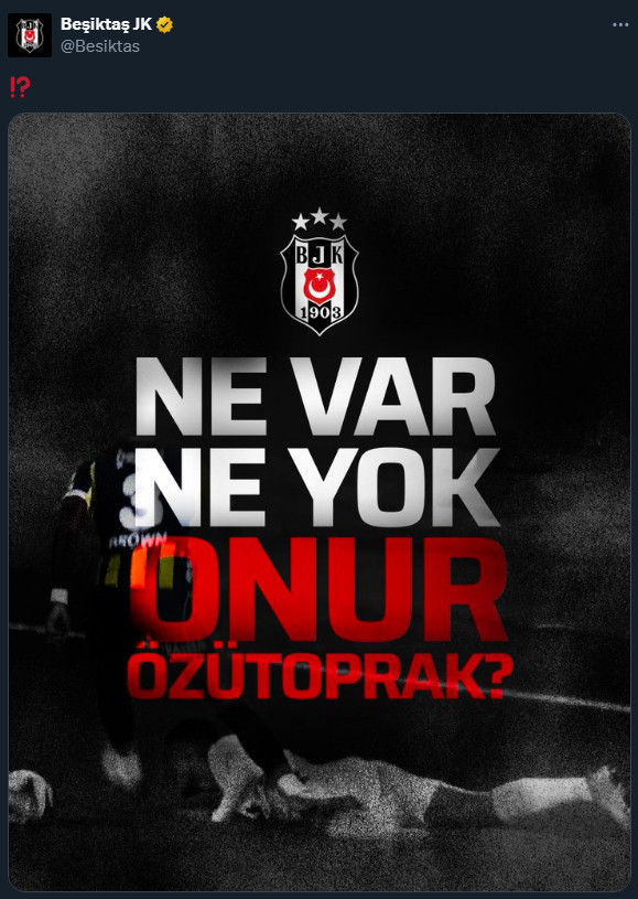 Beşiktaş'tan, Fenerbahçe maçının VAR hakemine tepki - Resim : 1