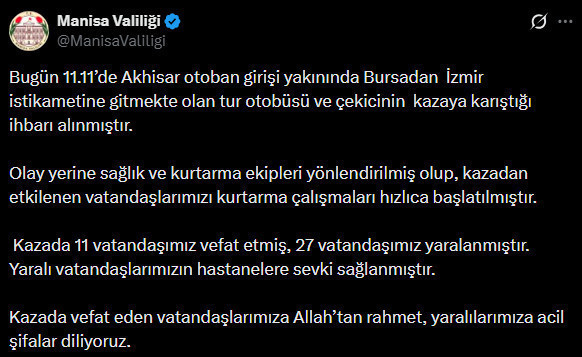 Manisa'da tur otobüsü ile çekici çarpıştı! 11 kişi hayatını kaybetti - Resim : 4