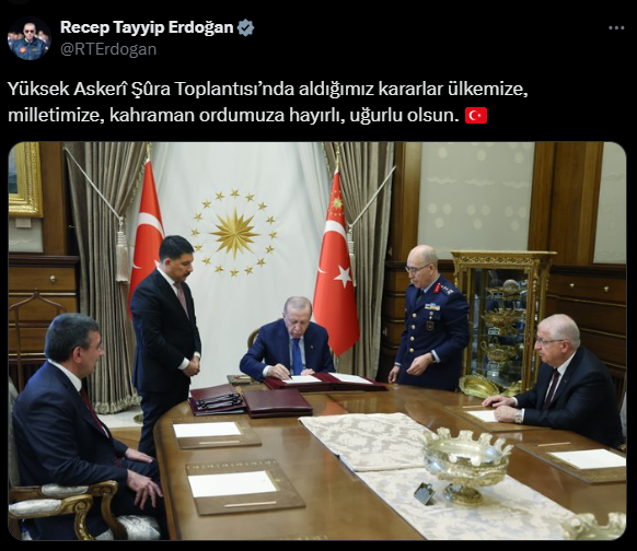 YAŞ toplantısı sona erdi: Genelkurmay Başkanı değişti - Resim : 1