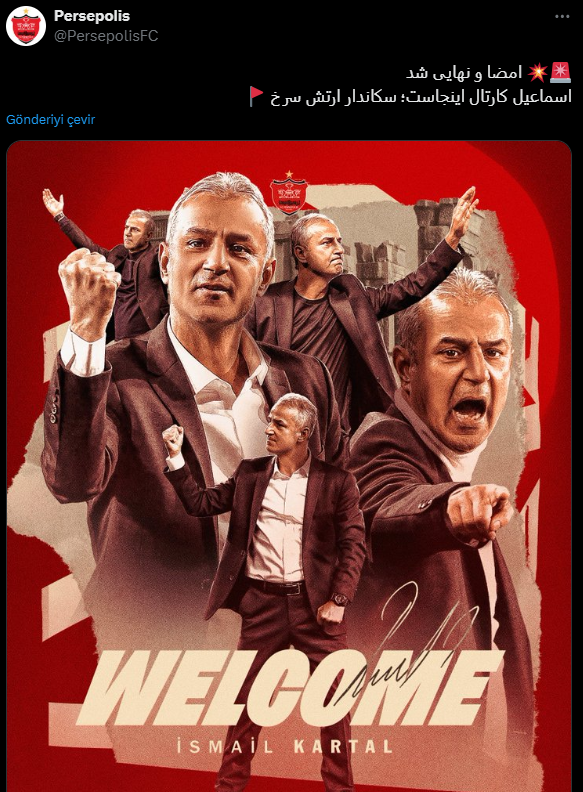 İsmail Kartal'ı açıkladılar: Yeni takımı Persepolis - Resim : 1