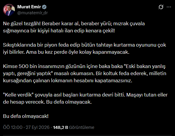 Fatma Betül Sayan Kaya'nın istifası sonrası YENİ Parti'den zehir zemberek açıklama - Resim : 1