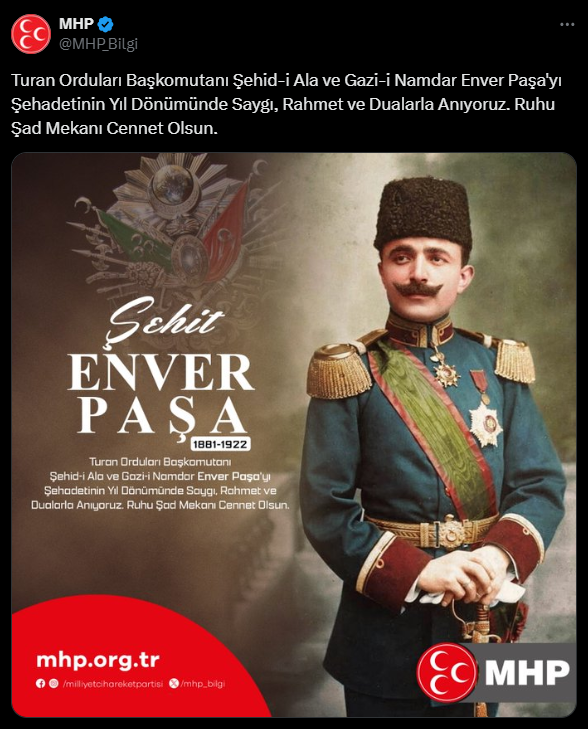 MHP'den Enver Paşa'ya anma - Resim : 1