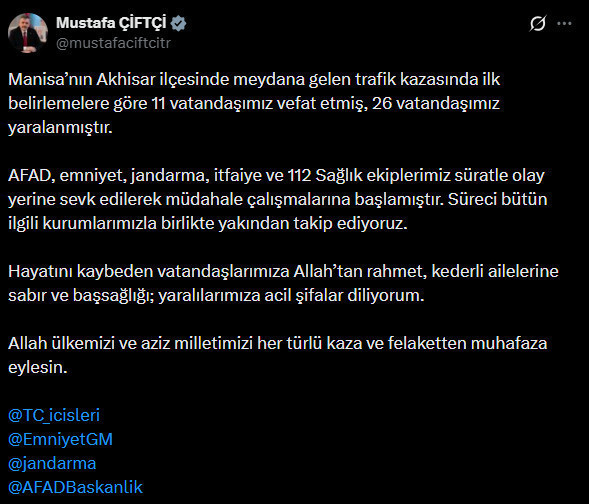 Manisa'da tur otobüsü ile çekici çarpıştı! 11 kişi hayatını kaybetti - Resim : 5