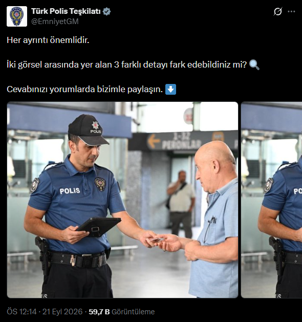 Emniyet Genel Müdürlüğü 2 fotoğraf yayınlandı. Üç önemli detay vardı - Resim : 1