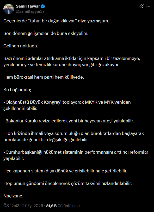 Fatma Betül Sayan Kaya hakkındaki iddiaların ardından AKP'de olağanüstü kongre çağrısı - Resim : 1