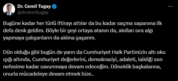 Cemil Tugay sert çıktı: Hayatımda uğradığım en saçma iftira - Resim : 1