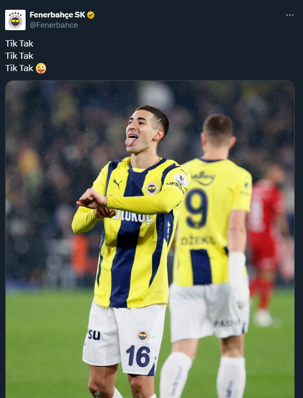 Fenerbahçe'den, gol sevincinde Okan Buruk'a saat göndermesi - Resim : 2