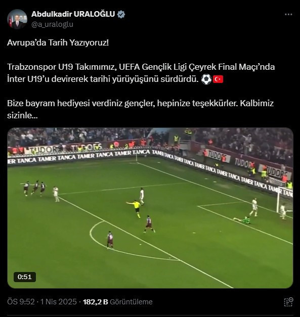 Ulaştırma Bakanı'nın 'Ekrem' korkusu: Trabzonspor paylaşımını değiştirdi - Resim : 3