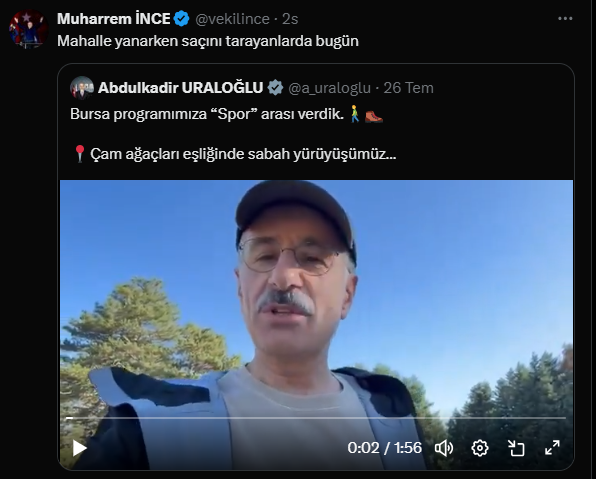 Muharrem İnce, Bakan Uraloğlu'na yüklendi ama gerçek başka çıktı - Resim : 1