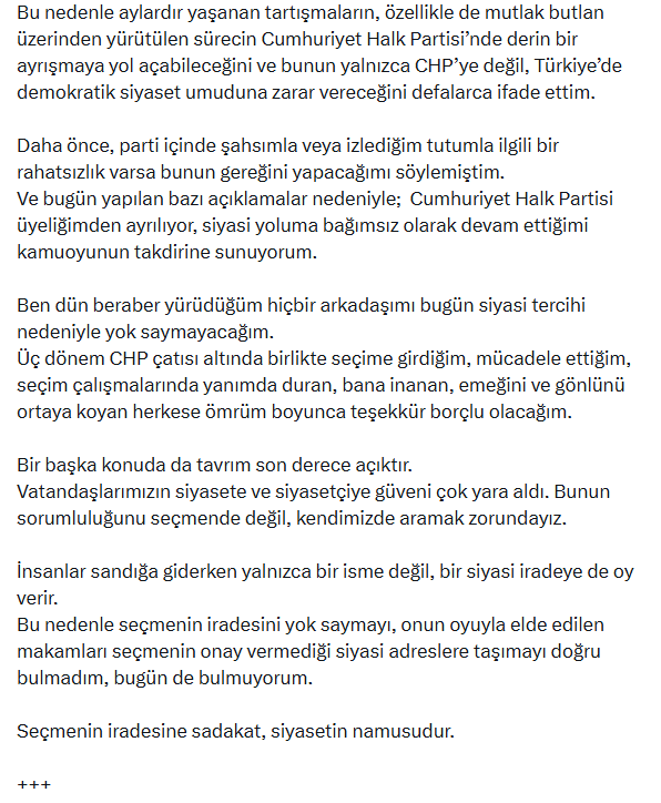 İşte Mansur Yavaş’ın istifa açıklaması - Resim : 8