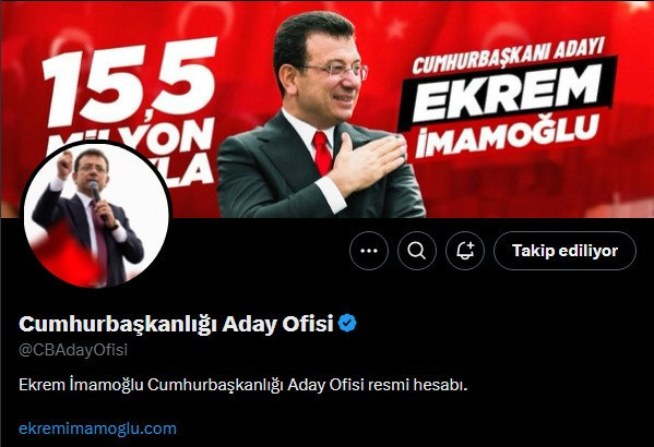 İmamoğlu için yeni hesap açıldı - Resim : 1