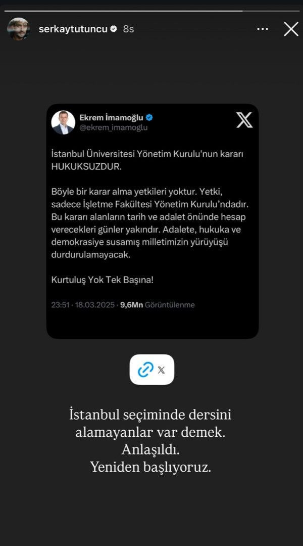 Ünlü isimlerden Ekrem İmamoğlu'na destek: "Her şey çok güzel oldu' demek istiyorum!" - Resim: 5