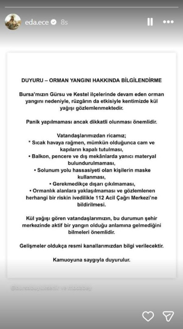 Orman yangınları yüreklere ateş düşürdü: Ünlü isimlerden yangın paylaşımı - Resim: 16