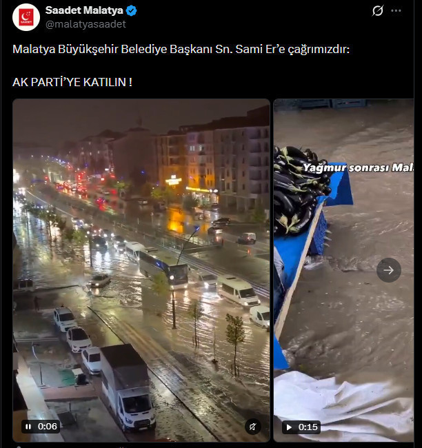 Şehri su basınca AKP'li başkana AKP'ye katılın çağrısı yapıldı - Resim : 2