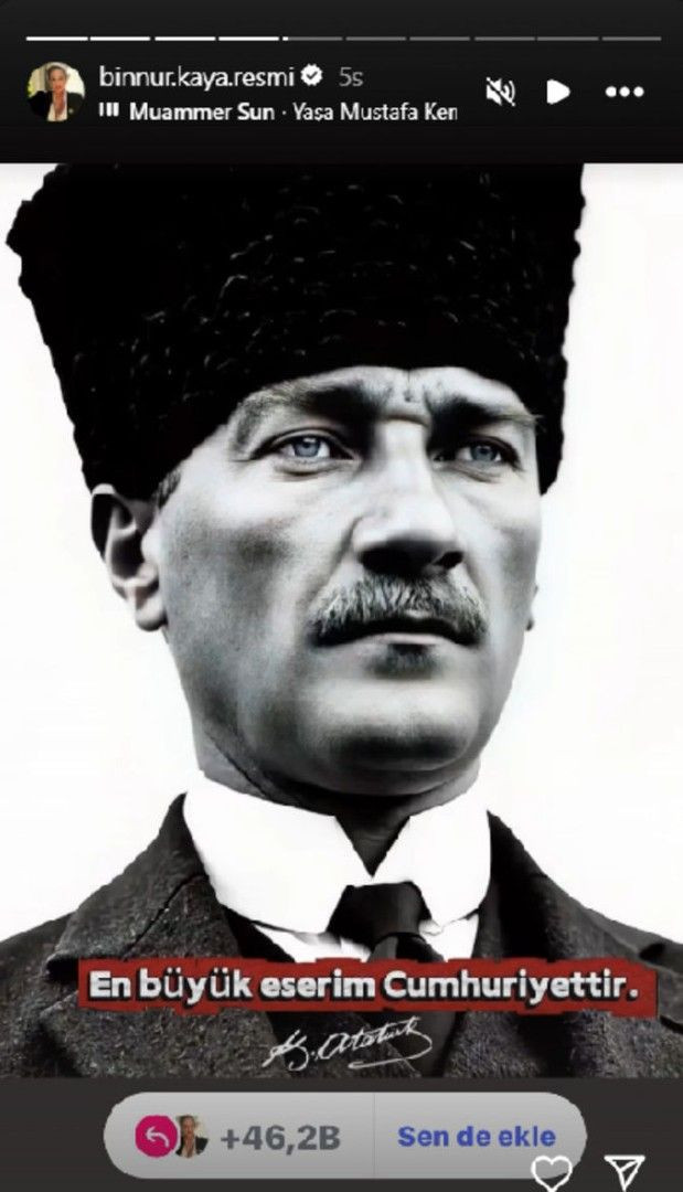 Ünlülerden 29 Ekim Cumhuriyet Bayramı paylaşımları - Resim: 17