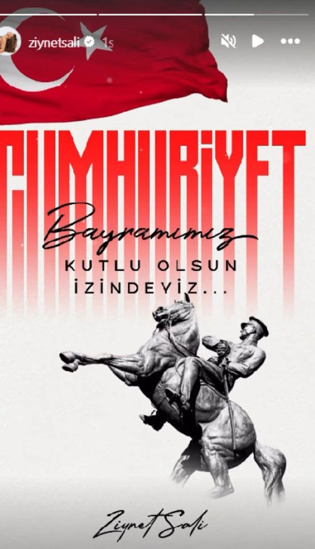 Ünlülerden 29 Ekim Cumhuriyet Bayramı paylaşımları - Resim: 6