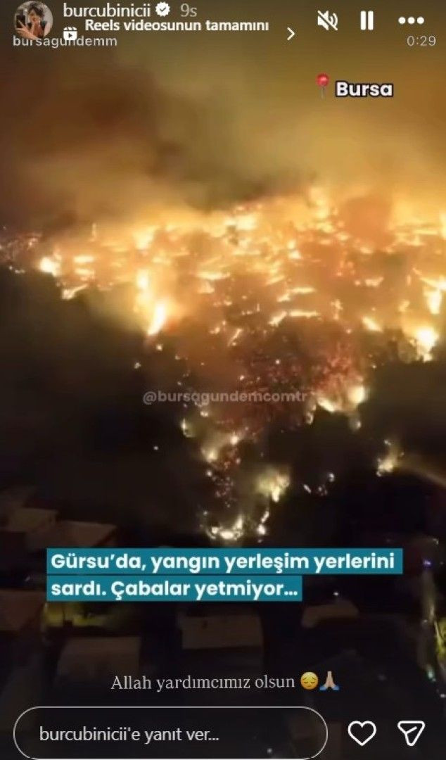 Orman yangınları yüreklere ateş düşürdü: Ünlü isimlerden yangın paylaşımı - Resim: 13