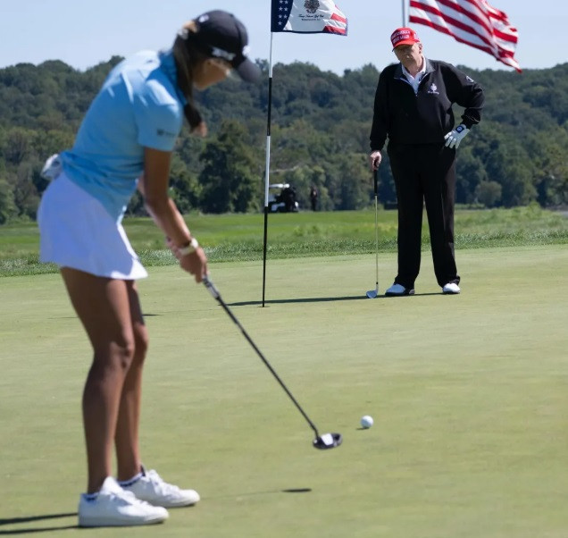 Trump’tan torununa golf tüyosu: Ben Rusya ve Çin’i düşünürüm - Resim : 1