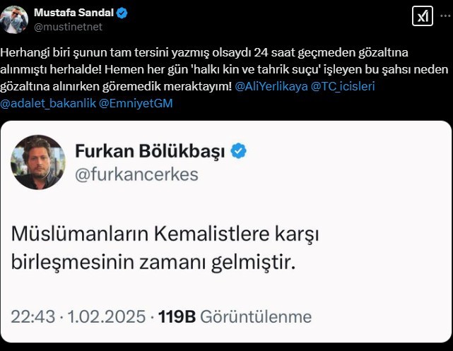 Mustafa Sandal’dan Atatürk düşmanı trole tepki - Resim : 1