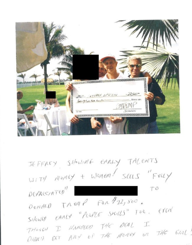 Epstein'in hatıra albümünde Trump izi: Çirkin ima tartışma yarattı - Resim : 1