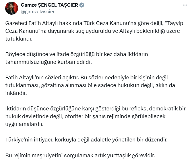 Fatih Altaylı’nın tutuklanmasına tepki yağıyor - Resim: 6