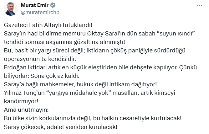 Fatih Altaylı’nın tutuklanmasına tepki yağıyor - Resim: 1
