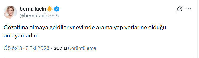 Berna Laçin gözaltına alındı - Resim : 1
