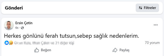 'Herkes gönlünü ferah tutsun' dedi, aracında ölü bulundu - Resim : 1