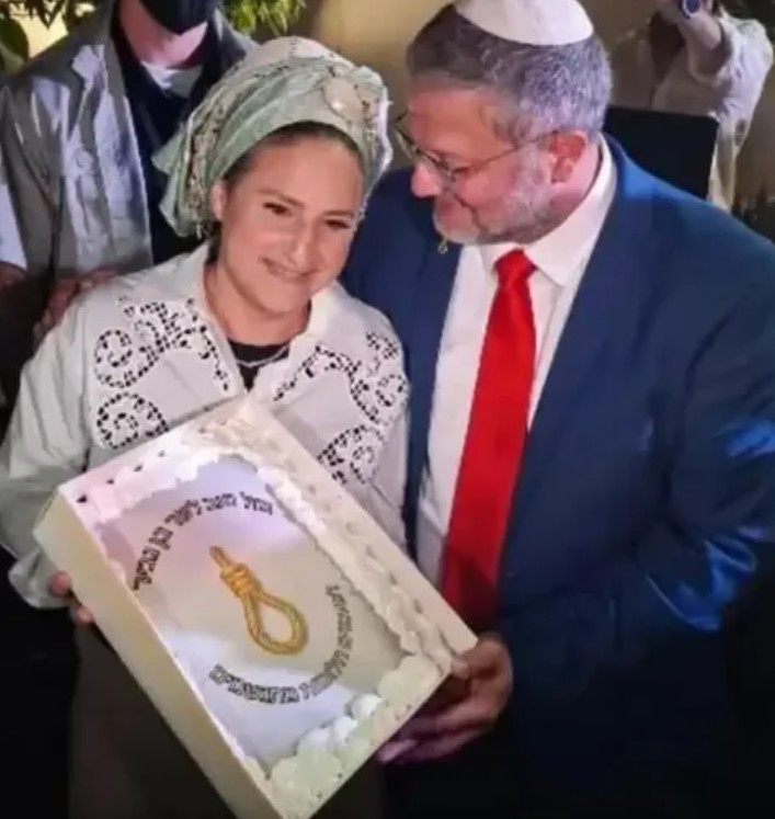 İsrailli bakanın doğum günü partisinde skandal pasta - Resim : 1