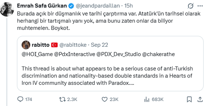 Dünyaca ünlü strateji oyununda Atatürk’e büyük saygısızlık. On binlerce olumsuz yorum yağdı - Resim : 6