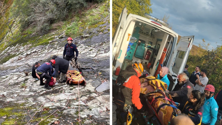 Muhtar, 30 metreden düştü