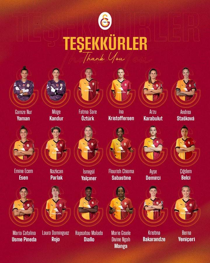 Galatasaray'da 18 ayrılık birden: Hepsine teşekkür edildi - Resim : 1