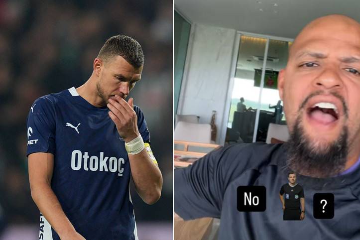 Eski Galatasaraylı Felipe Melo'dan Dzeko'ya 'kırmızı kart' isteği: VAR yok mu hocam?
