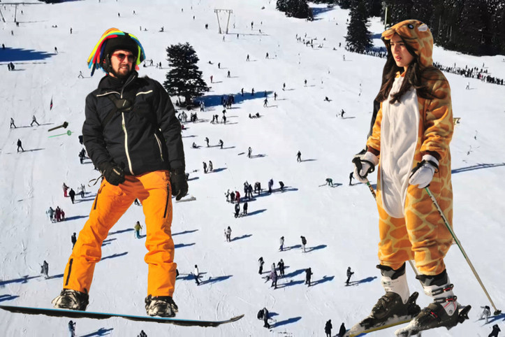 67 santim kar, 10 bin araç! Uludağ’da tatilci akını