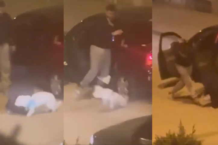 Zorla aracına bindirmeye çalıştığı kadına dehşeti yaşattı