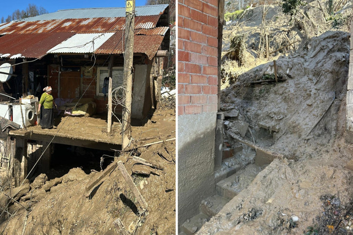 Ardeşen'de heyelan: Evler boşatıldı