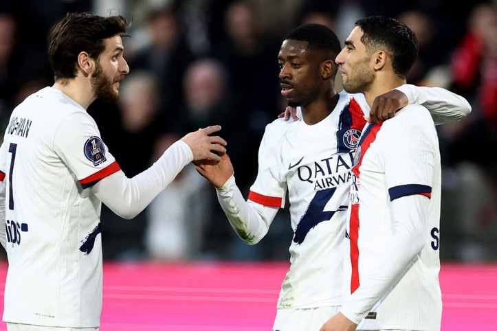 PSG, Dembele şovuyla Rennes'i 4'ledi: Seri 25 maça çıktı!
