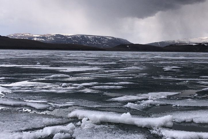 Burası buzullar değil, Nisan ayında Kars