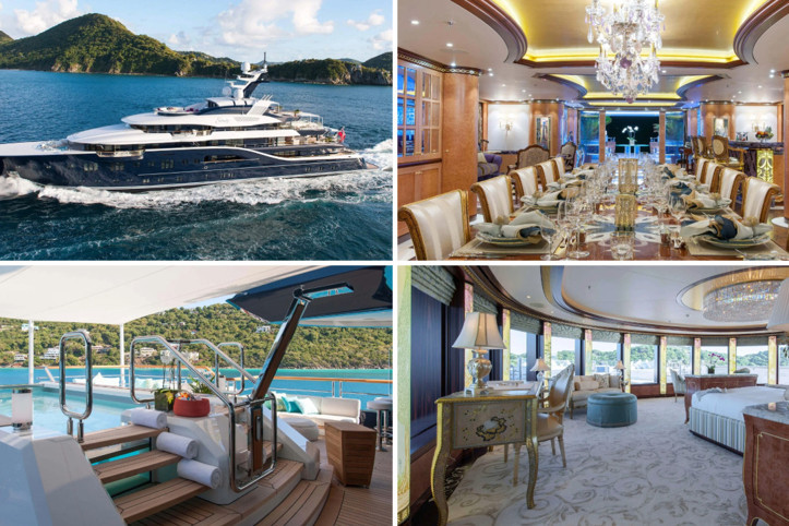 Yüzen saray Bodrum'da: Haftalık kirası 1.1 milyon euro, içinde yok yok