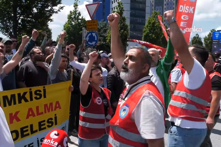 Şişli Belediyesi işçileri haklarını istiyor