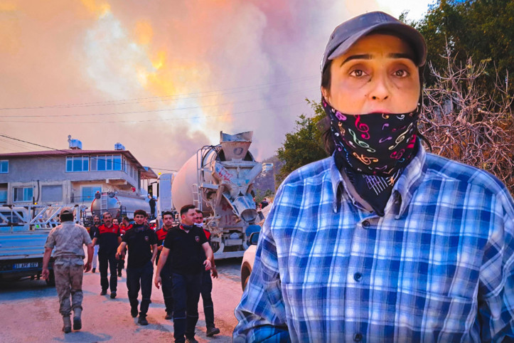 Yangının ortasında yürek burkan sözler: 'Her şey tekrardan bitti'