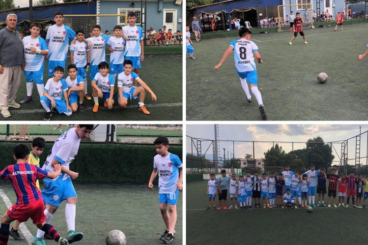 Kur'an kursu öğrencileri halı saha maçı yaptı