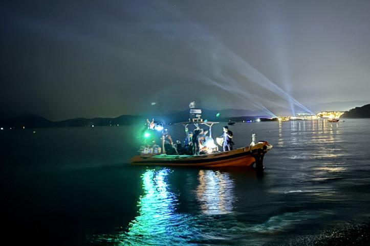 Gece denize girdi, canından oldu